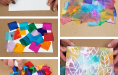 Tissue Paper Crafts Ideas Bleeding Tissue Paper Painting tissue paper crafts ideas|getfuncraft.com