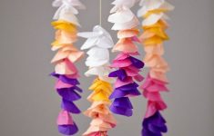 Tissue Paper Crafts Ideas Diy Tissue Wisteria Mobile tissue paper crafts ideas|getfuncraft.com