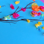Tissue Paper Crafts Ideas Paint And Tissue Paper Spring Branches tissue paper crafts ideas|getfuncraft.com