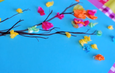 Tissue Paper Crafts Ideas Paint And Tissue Paper Spring Branches tissue paper crafts ideas|getfuncraft.com