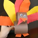 Tissue Paper Turkey Craft Paper Roll Thanksgiving Turkey Craft tissue paper turkey craft |getfuncraft.com