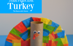 Tissue Paper Turkey Craft Toilet Paper Roll Turkey tissue paper turkey craft |getfuncraft.com