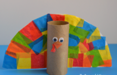 Tissue Paper Turkey Craft Toilet Paper Roll Turkey Craft tissue paper turkey craft |getfuncraft.com