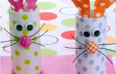 Toilet Paper Easter Bunny Craft A Toilet Paper Roll Crafts Easter Bunny toilet paper easter bunny craft|getfuncraft.com