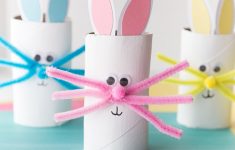 Toilet Paper Easter Bunny Craft Paper Roll Bunny Cover toilet paper easter bunny craft|getfuncraft.com