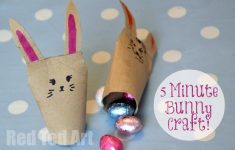 Toilet Paper Easter Bunny Craft Quick Tp Roll Bunny Craft toilet paper easter bunny craft|getfuncraft.com