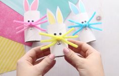 Toilet Paper Easter Bunny Craft Toilet Paper Roll Easter Bunny toilet paper easter bunny craft|getfuncraft.com