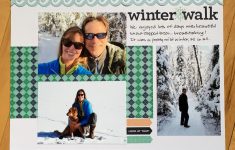 Try This Creative Memories Scrapbooking Layout Creative Memories Layout Ideas Winter Wonderland Scrapbook Layout