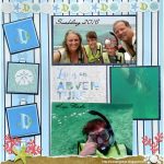Try This Creative Memories Scrapbooking Layout Scrappin Jpegs Snorkeling In The Keys Fl Scrapbook Layout