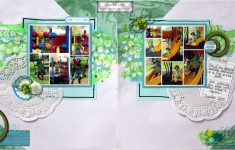 Two Important Things to Consider When You Decide the Double Page Scrapbook Layouts Louise Turner D Lish Scraps May Jap Kit Double Page Scrapbook