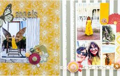 Two Important Things to Consider When You Decide the Double Page Scrapbook Layouts Two Page Scrapbook Ideas For Designing With Contrasting Backgrounds