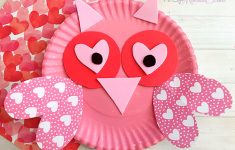 Valentines Day Paper Crafts Valentines Day Owl Paper Plate Craft valentines day paper crafts|getfuncraft.com
