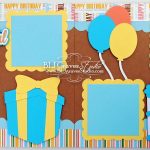 What Makes the Baby Scrapbook Pages Important and Precious 2 Premade First Birthday Boy Ba Scrapbook Pages 12x12 Layout Etsy